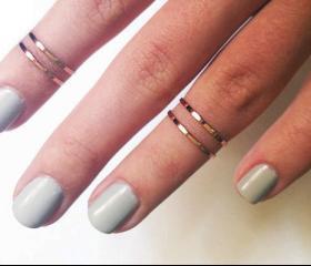 Super cute above the knuckle rings - Set of 4 - GOLD or SILVER - Midi ring stackable and stylish!